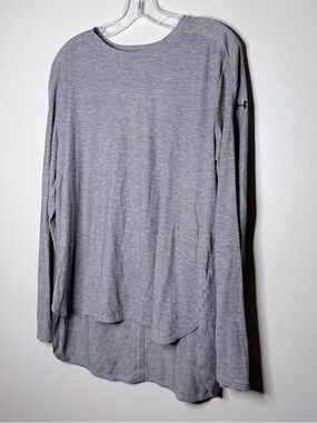 Under Armour Women's Long Sleeve Heather Gray Performance Tee